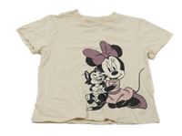 Smetanové tričko s Minnie H&M