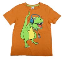 Cihlové tričko s dinosaurem C&A