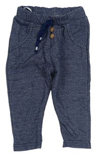 Tmavomodré melírované teplákové kalhoty Ergee