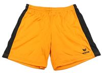 Neonově oranžovo-černé sportovní kraťasy Erima