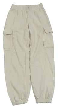 Světlebéžové cargo tepláky H&M