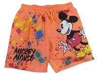Oranžové skvrnité plážové kraťasy s Mickeym Primark