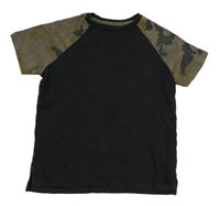Černo-army tričko Next