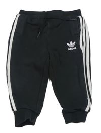 Černé tepláky s logem Adidas