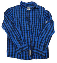 Safírovo-černá kostkovaná košile Chapter Young