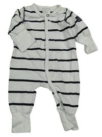 Bílo-černý pruhovaný overal H&M