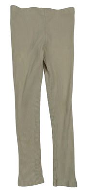 Béžové žebrované legíny TCM