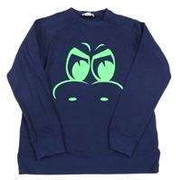 Tmavomodrá mikina s potiskem Stella McCartney