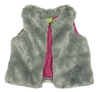 Šedá kožešinová podšitá vesta Impidimpi
