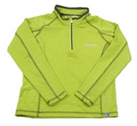 Limetková pruhovaná sportovní funkční mikina Regatta