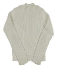 Smetanový žebrovaný svetr se stojáčkem Primark