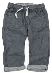 Tmavomodré melírované teplákové kalhoty S. Oliver