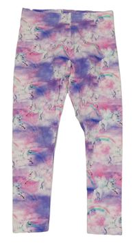 Růžovo-fialové legíny s jednorožci Next