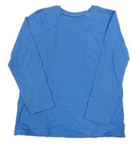 Modré triko s kapsou Primark