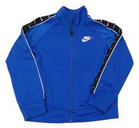 Modrá sportovní propínací mikina s logem Nike