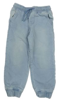 Světlemodré teplákové cuff rifle Denim Co.