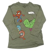 Khaki triko s Marvel hrdiny Next