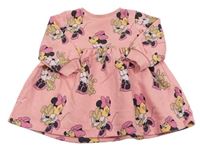 Růžové teplákové šaty s Minnie Disney