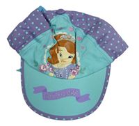 Fialovo-světlemodrá kšiltovka s princeznou Disney