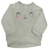 Bílá plyšová mikina s čumákem C&A