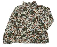 Khaki-béžové květované triko 