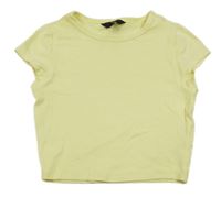 Žluté crop tričko New Look