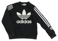 Černá mikina s logem Adidas