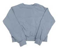 Světlemodrá crop mikina 