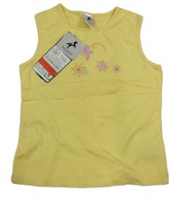 Nové - žlutý top s výšivkou C&A
