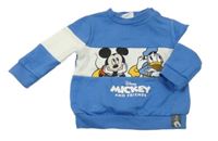Moro-bílá mikina s Mickeym a Donaldem Disney