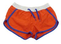 Červeno-bílo-modré sportovní kraťasy 