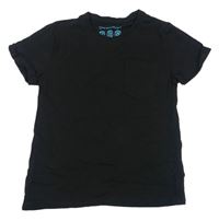 Černé tričko s kapsou Primark
