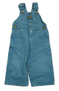 Modro-tyrkysové pruhované laclové rifle OshKosh