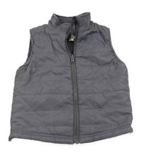 Antracitová šusťáková zateplená vesta Verbaudet 