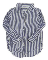 Bílo-modrá pruhovaná halenka H&M