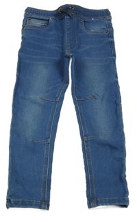 Modré teplákové skinny rifle Nutmeg