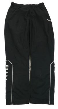 Černé šusťákové kalhoty JAKO