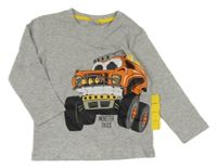 Šedé triko s autem Kiki&Koko