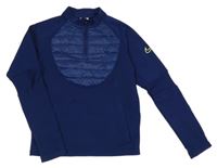 Tmavomodrá sportovní mikina se šusťákovým prvkem Nike