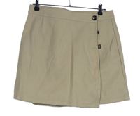 Dámská béžová flaušová zavinovací sukně zn. Shein 