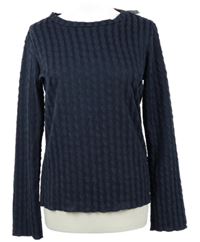 Nové - Dámské tmavomodré vzorované triko George 