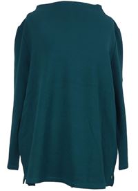 Dámská tmavozelená žebrovaná mikina Garcia 