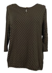 Dámské černo-hnědé vzorované triko Vivance 