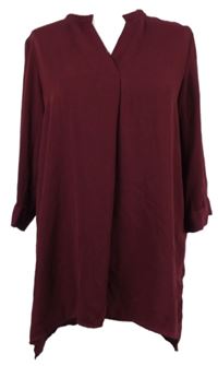 Dámská vínová halenková tunika Vero Moda 