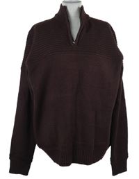 Nové - Pánský hnědý svetr TU 