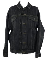 Pánská černá riflová bunda BDG 