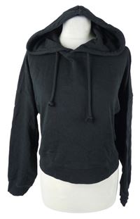 Dámská černá crop mikina s kapucí C&A