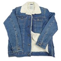 Modrá riflová zateplená bunda Denim Co.