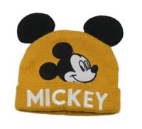 Hořčicová čepice s Mickey Mousem Disney