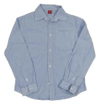 Světlemodrá pruhovaná puntíkatá košile S. Oliver